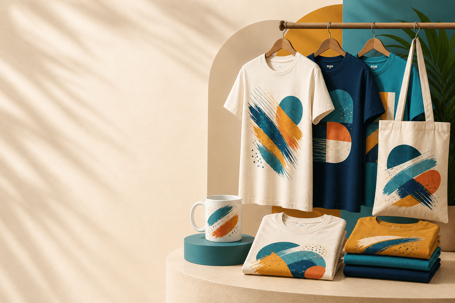 Abstract graphic tees and accessories from Vividly custom