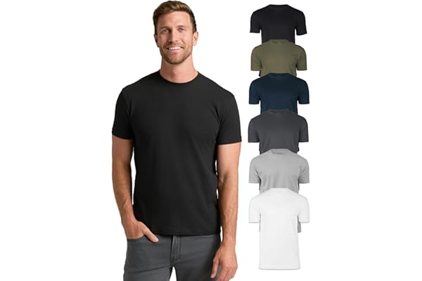 True Classic Mens T-Shirts – Short Sleeve Crew Neck T Shirts for Man, Cotton Blend Plain Novelty Men's T-Shirts