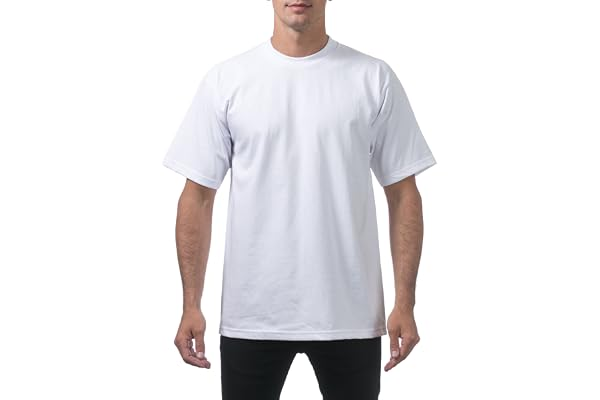 Pro Club Men's Heavyweight Cotton Short Sleeve Crew Neck T-Shirt