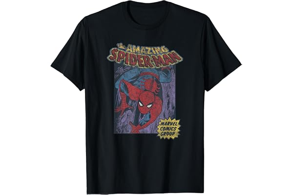 Marvel Spider-Man Classic Amazing Spider-Man Comic T-Shirt