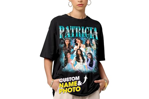 Mit & Mia Custom Bootleg Rap Tee Shirt for Boyfriend Girlfriend Custom Face Tshirt Vintage Graphic Shirt Gift Idea Birthday