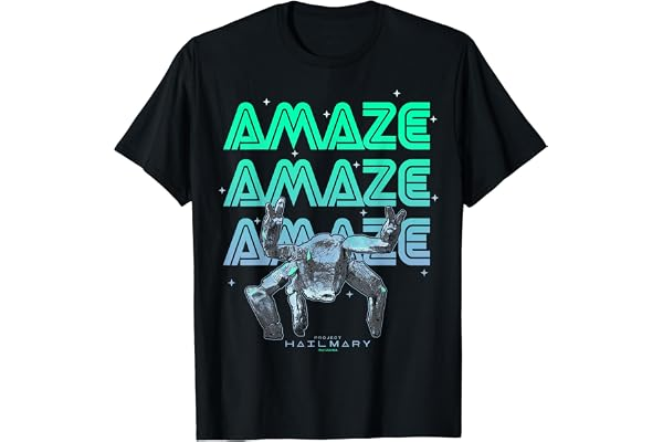 Project Hail Mary Amazing Rocky The Alien Neon Portrait Graphic Tees and T Shirts for Women Men