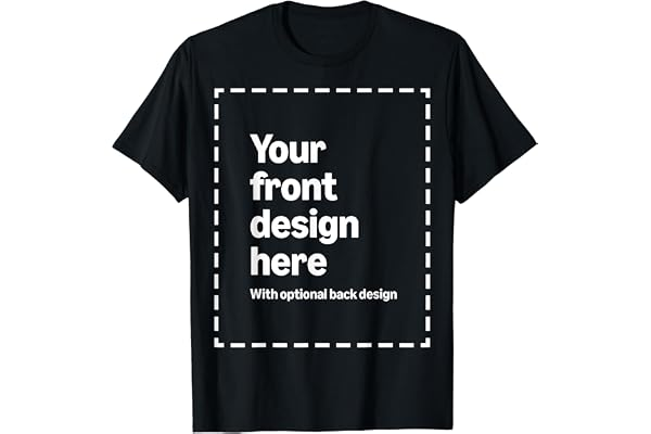 Custom Front & Back Print T-Shirt with Your Image for Men, Women and Kids by Modify by Amazon Merch on Demand