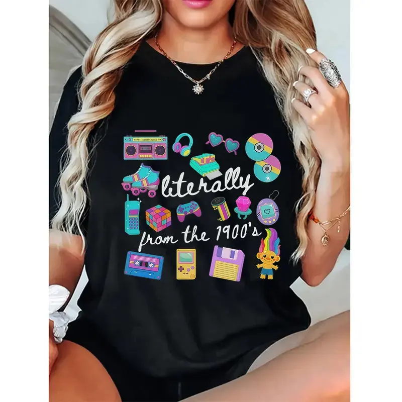 Literally From The 1900s Retro 90s Meme T-Shirt Funny Gift For 90s Gal Mom